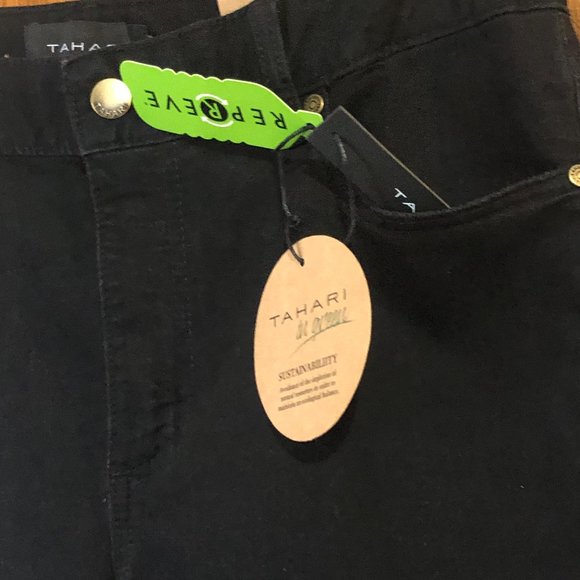 Tahari Jeans Brand New Tahari Black Jeans Wtags Poshmark<script async src=